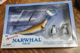 Accoutrements 739048116892 Vintage 2006 The Avenging Narwhal Play Set By Retired Rare Box
