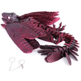 Acocofe B0djx6qh5q 3d Printed Dragon Feathered Wyvern Toys16 Inch Large Fidget