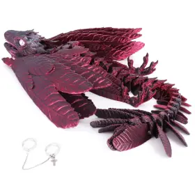 B0djx6qh5q Acocofe 3d Printed Dragon Feathered Wyvern Toys16 Inch Large Fidget