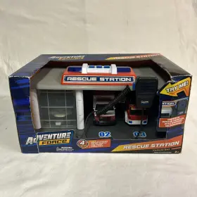 0214567890 Adventure Force Rescue Station Vehicle Playset New Police Fire Dispatch Toy