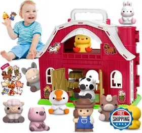 B0c331wktn Aigybobo Farm Animals Big Barn Toys For 1 2 3 Year Old Toddler Montessori Learn
