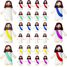 B0d2xz4f1j Akfahoif 30 Mini Jesus Action Figures - Easter Egg Fillers Religious Decor