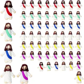 B0d2xzpp2z Akfahoif 60 Mini Jesus Figures Set - Easter Religious Gifts Egg Stuffers Party