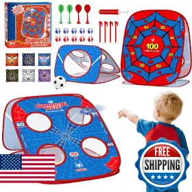 B0frrpy4gl Aliex Easter Spider Bean Bag Toss Game For Kids 4-in-1 Cornhole Board Indoor Outdoor