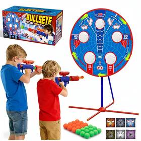 Aliex B0frs9t65b Spider Upgraded 2-in-1 Shooting Games Toys Rotating Target 2 Air Blasters And 24