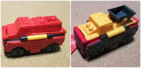 Alpha Group 848533015616 2 In 1 Flip Cars Fire Truck Front Loader New Transforming Vehicle Nwt