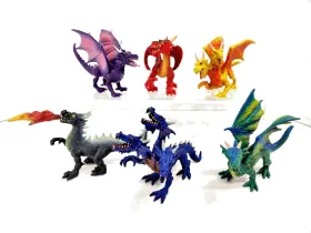 5f633b1 Animal Planet Dragon Collectibles Set Of 6 Figures 2016 Toys R Us No Box