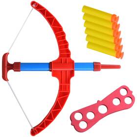 Artcreativity B07f9562tw Red Super Bow Arrow Shooter Set Includes Air-powered Barrel