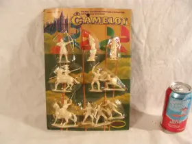 823-100 Aurora Original 1967 Blister Card Camelot Playset Figures