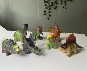 Aurora Toys 092943400771 Habitat My First Dinosaur Animal Playset Lot Of 7