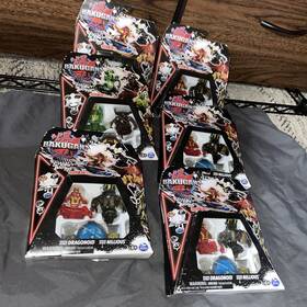 Bakugan 30628715 Lot Of 6 Packs Playset Dragonoid Nillious Mantid Bruiser