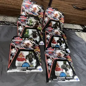 30628715 Bakugan Lot Of 6 Packs Playset Dragonoid Nillious Mantid Bruiser