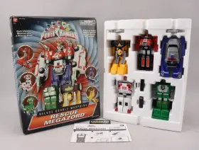 Bandai 045557030476 1997 Power Rangers Turbo Deluxe Double Morphing Rescue Megazord #3047 Cib