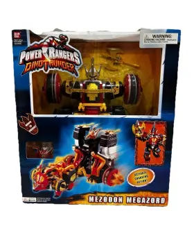 10790 Bandai Power Rangers Dino Thunder Mezodon Megazord Playset 2004 Charging Action