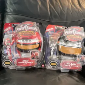 194056 Bandai Power Rangers Operation Overdrive Red And Black Ranger Playset Mask Figure