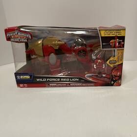 Bandai 38091 Power Rangers Super Megaforce Wild Force Red Lion Playset Ranger Mis