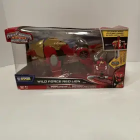 38091 Bandai Power Rangers Super Megaforce Wild Force Red Lion Playset Ranger Mis