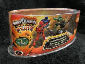 94756 Bandai 2008 Power Rangers Jungle Fury 5 Figure Set From The Disney Store. #94756. Nib