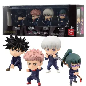 B09zhqfg5h Bandai Namco Jujutsu Kaisen Figure Set - Megumi Yuji Toge Maki 4-pack