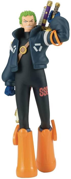Banpresto B0dhc815wt One Piece Roronoa Zoro Egghead Figure Shukko - 6.7 Inch Official