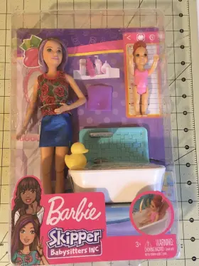 Barbie 887961691276 New In Plastic Skipper Babysitters Inc. Bathtime Playset Brunette