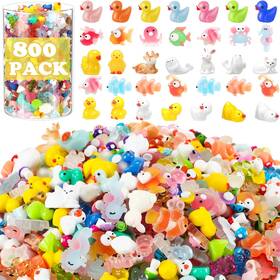 Barydat B0clfpvfsm 800 Pcs Mini Resin Animals Figures Bulk Miniature Garden Accessories Diy Crafts