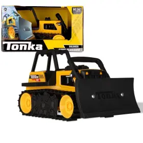 06027 Basic Fun Steel Classics Bulldozer Play Vehicle Built Tonka Tough With Real