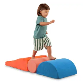 Bt1860 Battat Squishy Stack Rollers 3 Foam Multicolor Play Shapes