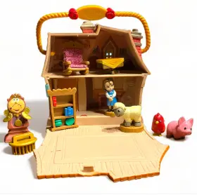 82100274 Belle Disney Animatorsft Collection Littles Cottage Playset - Lights Up