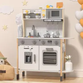 B0fx9klx41 Bierum Play Kitchen Wooden Kids Playset For Toddlers Real Lights Sounds