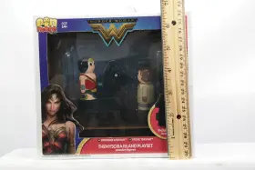 Bif Bang Pow 840417107172 Wonder Woman Pin Mate Themyscira Island Playset Wooden Figures Steve Trevor Dc