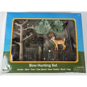 Big Country 855612004331 Bow Hunting Play Set Action Figure Tree Stand Deer Feeder Buck Hog
