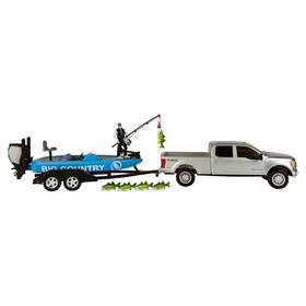 Big Country Toys B07z3yfnsd - Fishing Toy Playset Kids Set Boat And Ford