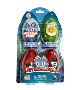 Cb1802-52 Big Games Pet Simulator Mystery 4-pack Series 2 Mini Figures Stands New Sealed