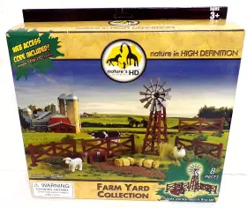 Blip Toys 658382910150 Farm Yard Collection By Natures Wonders Nib Wind Mill/feed Trough/fence/hay
