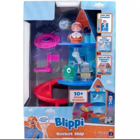 Blippi 191726399872 Jazwares Rocket Ship 11 Pieces New