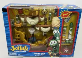 Blue Box 021105335590 Veggie Tales Jonah Pirates Pirate Ship Boat Figures Accessories New