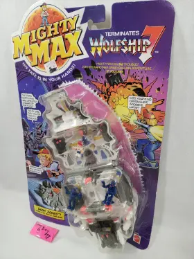 10265 Bluebird Toys Mighty Max Doom Zones Wolfship 7 Terminates Mini Playset Wolf Ship Skull Zone