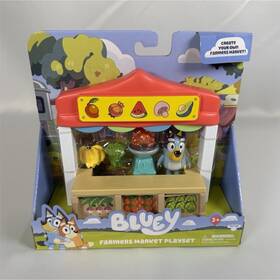 Bluey 17539-00091-00 Moose Farmers Market Playset With Figure And Accessories Ages 3