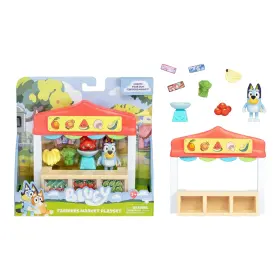 17555 Bluey Mini Playsets Farmers Market Playset Includes Articulated Figu