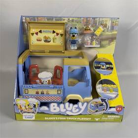 Bluey Pn62725 Moose Food Truck Playset With Figures And Accessories Ages 3