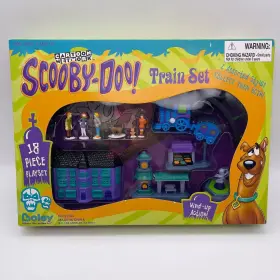 Boley 084495511036 Scooby-doo Train Set Cartoon Network 18 Piece Micro Playset Wind-up Vintage