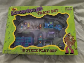 51103 Boley Scooby-doo Mini Wind Up Train Set 1996 Vintage 18 Pieces