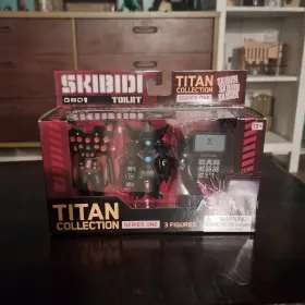 H348smdg Bonkers Skibidi Toilet Titan Collection Playset 3 Figures Tv Man Cameraman Spea