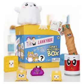 Bonkers Toys 810054661429 Lankyboxbigboxymysterybox Yellow Surprise Box With Plush Role-play And Much More