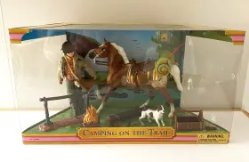 755408 Breyer Palomino Appaloosa Horse Camping On The Trail Playset 6 Inch Doll New