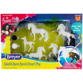 B08s7xtr8v Breyer Stablemates Horse Crazy Colorful Breed Paint Set 5 Pc 1 32 Scale