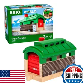 B004rk7fam Brio World 33574 Train Garage Wooden Toy Accessory Kids Age 3
