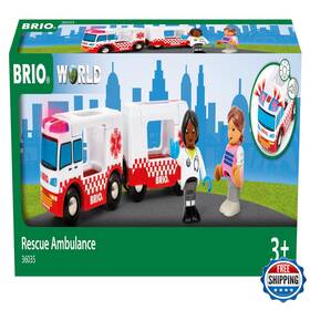 Brio B0cfxz6bt5 World 36035 Rescue Ambulance Train Set Accessory For Kids Aged 3 Years Up