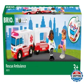 B0cfxz6bt5 Brio World 36035 Rescue Ambulance Train Set Accessory For Kids Aged 3 Years Up